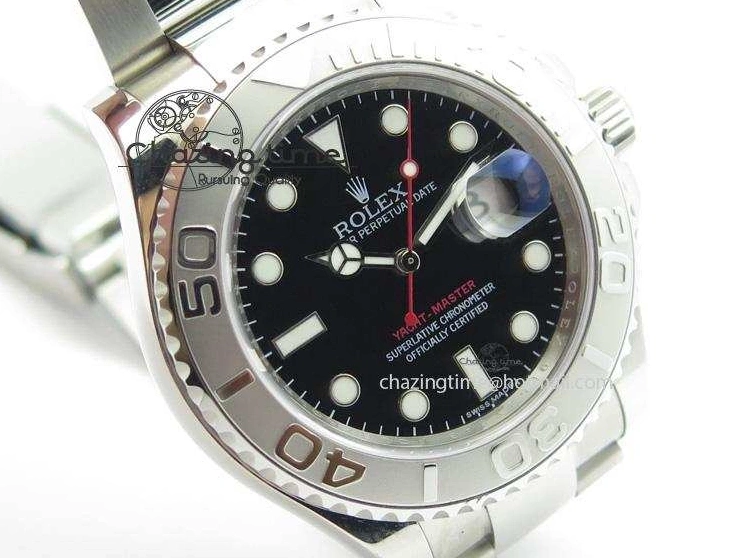 Edition 116622 Yacht-Master A2824 Noob Black Dial SS Best On Bracelet 0407